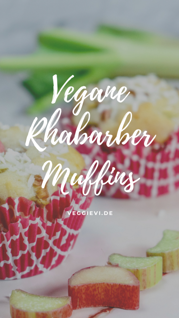 vegane Rhabarber Muffins